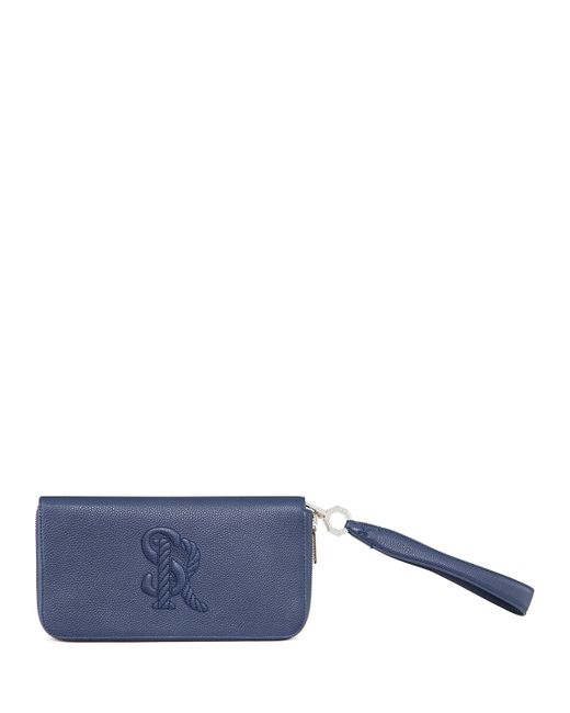 Stefano Ricci Embossed Leather Wristlet Wallet