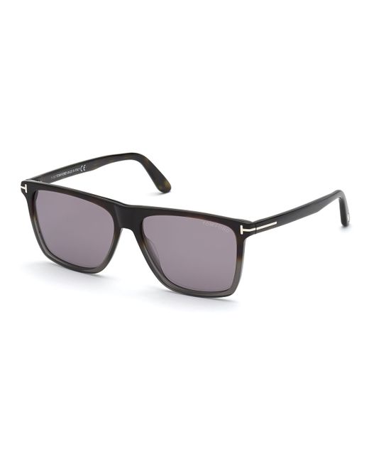 Tom Ford Fletcher Square Plastic Sunglasses