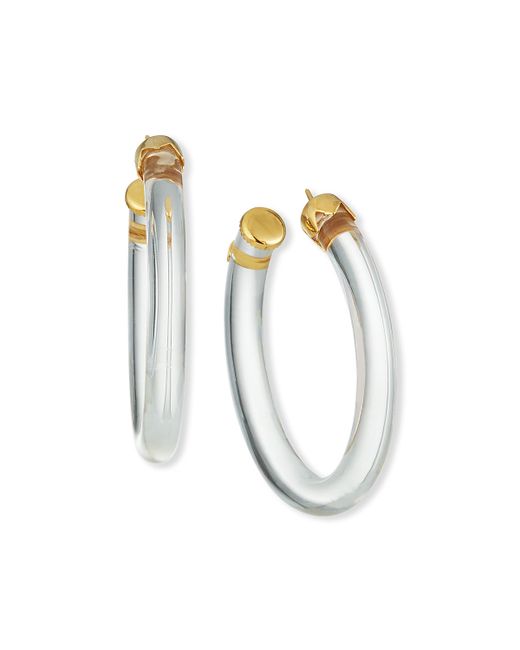 Gas Bijoux Caftan Hoop Earrings Marble
