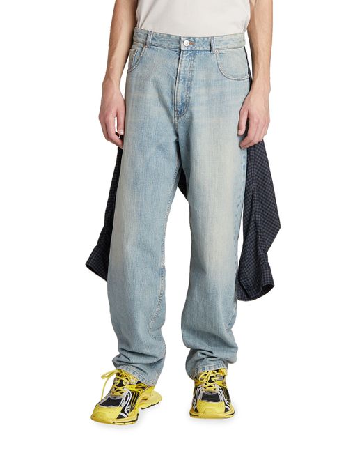 Balenciaga Relaxed Jeans with Attached Shirt