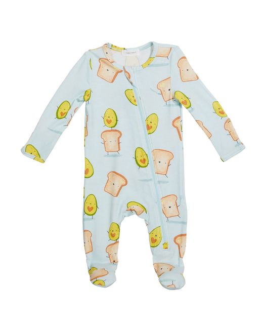 Angel Dear Avocado Toast Zipper Footie Playsuit Newborn-18 Months