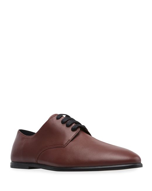 Camper Twins Leather Lace-Up Oxfords