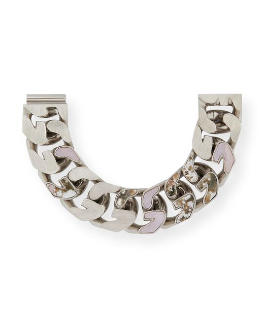 Givenchy G-Chain Bracelet w Stone Insets