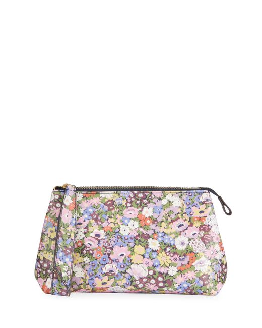 Liberty London Thorpeness Floral-Print Zip Clutch Bag