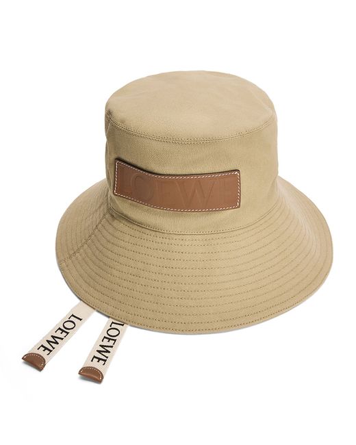 Loewe x Paulas Ibiza Fisherman Bucket Hat w Leather Logo