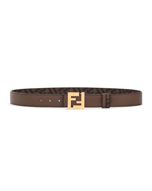 Fendi Reversible Leather/FF Canvas Belt