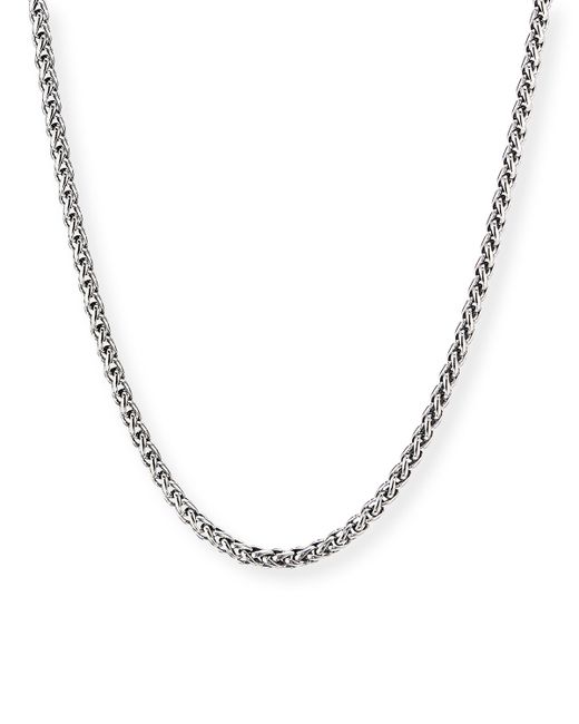 David Yurman 4mm Sterling Wheat Chain Necklace
