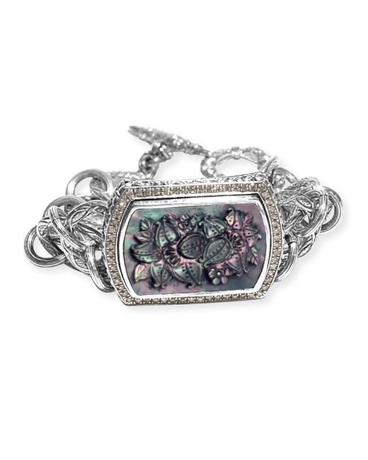Stephen Dweck Mother-of-Pearl and Diamond Bracelet