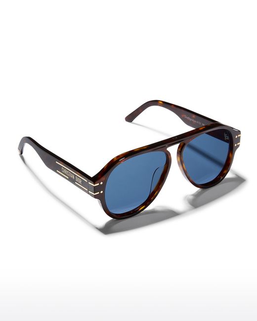 Dior DiorSignature 58mm Acetate Aviator Sunglasses
