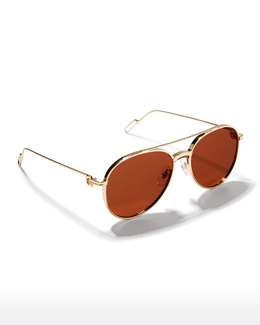 Cartier Metal Aviator Sunglasses