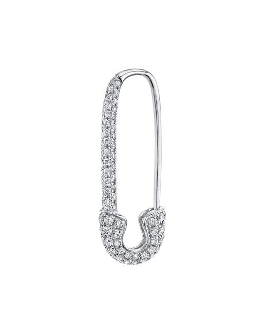 Anita Ko 18k Gold Diamond Safety Pin Earring Single