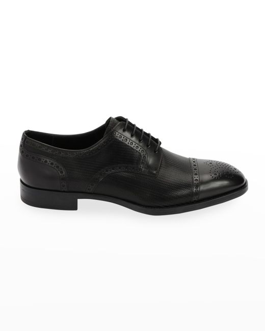 Giorgio Armani Calf Leather Brogue Derby Shoe