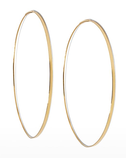 Lana Jewelry Flat Magic 14K Hoop Earrings