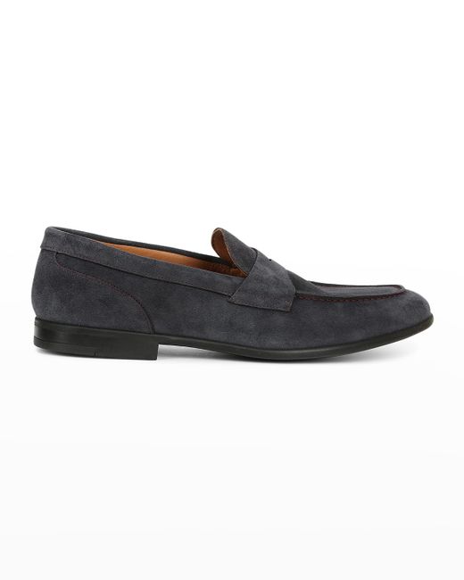 Bruno Magli Silas Suede Penny Loafers