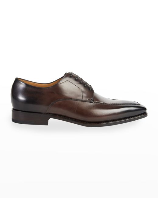 Paul Stuart Gaeta Leather Apron-Toe Derby Shoes