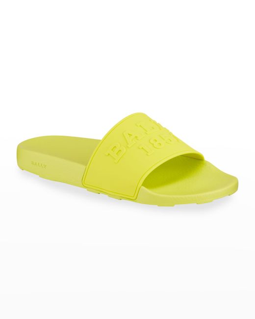 Bally Slaim 19 Neon Pool Slide Sandals