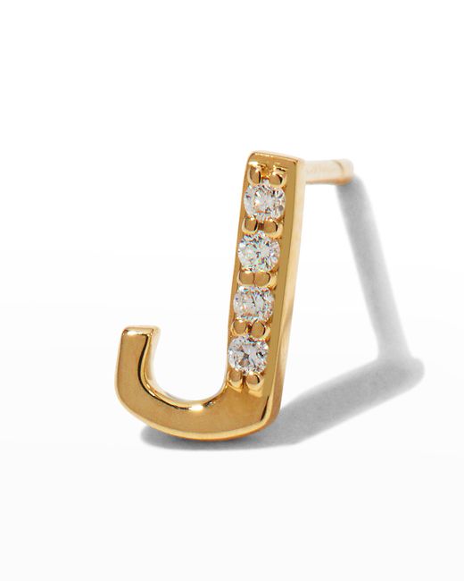 Lana Jewelry Single Initial Stud Earring