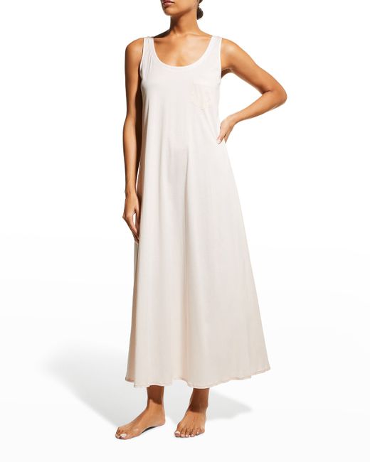 Hanro Long Cotton Tank Nightgown