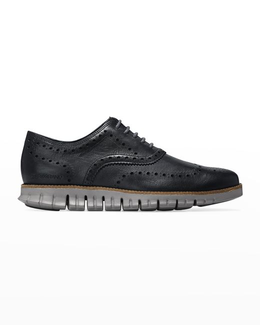 Cole Haan ZeroGrand Leather Wing-Tip Oxfords