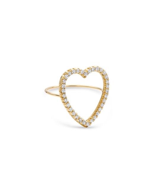 Jennifer Meyer 18k Gold Large Open Heart Ring