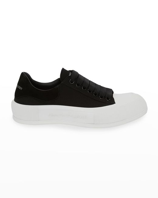 Alexander McQueen Plim Chunky-Sole Court Sneakers