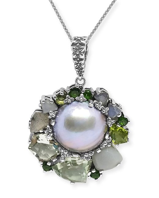 Stephen Dweck Multi-Stone Mabe Pearl Necklace