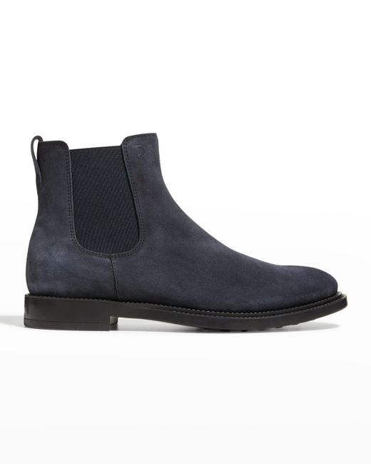 Tod's Gored Suede Chelsea Boots