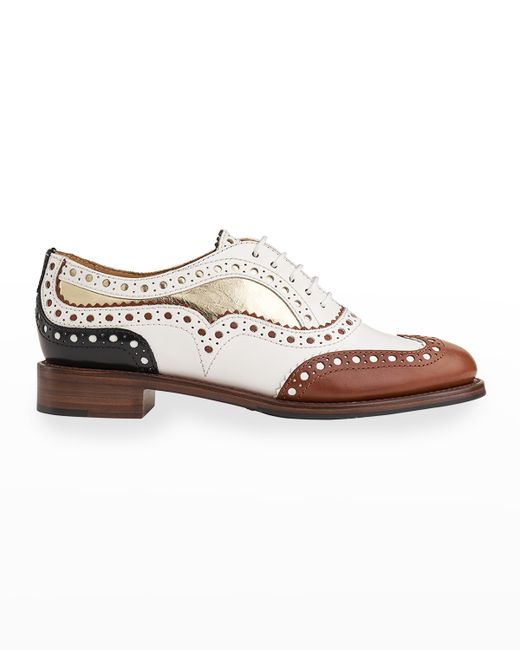 The Office of Angela Scott Mr. Doubt Colorblock Leather Oxford Loafers