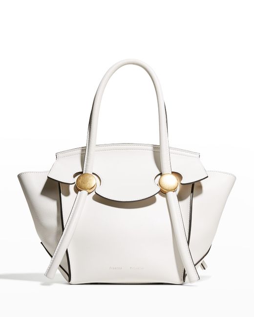 Proenza Schouler Small Pipe Fold-Over Leather Top-Handle Bag
