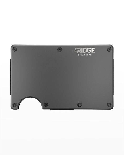 the Ridge RFID Money Clip Metal Wallet