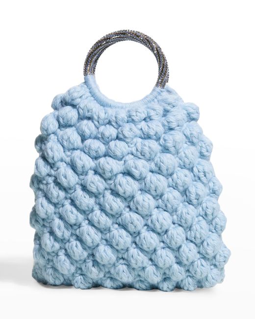 Gedebe Sachet Crochet Wool Ring Top-Handle Bag