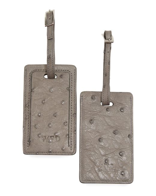 Abas Ostrich Luggage Tags Set of Two