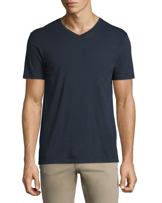 Vince Short-Sleeve V-Neck Jersey T-Shirt
