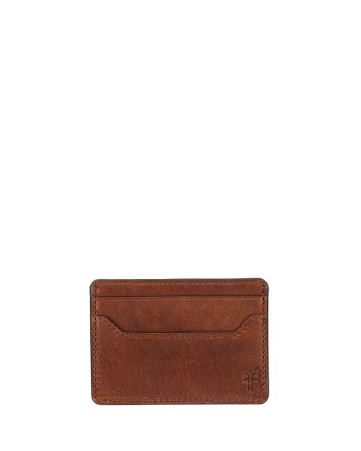 Frye Logan Leather Card Case with Money Clip