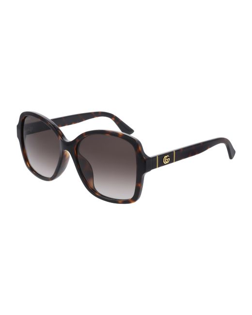 Gucci Square Monochromatic Sunglasses