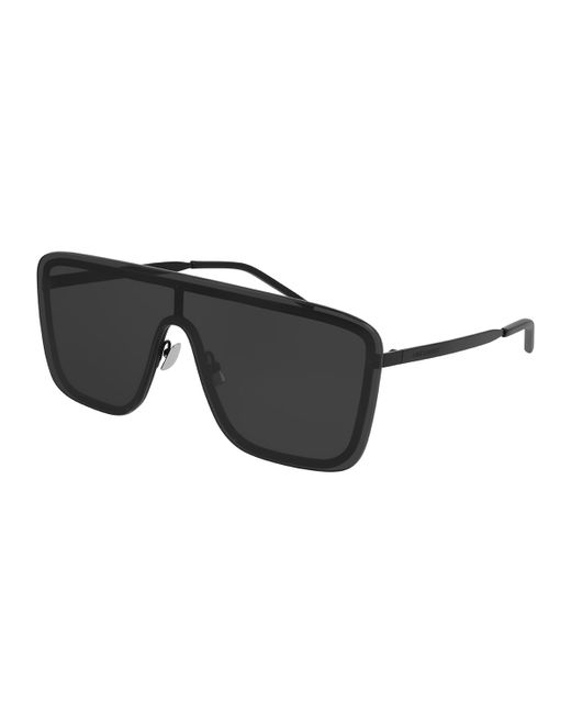 Saint Laurent Mask Shield Mirrored Sunglasses