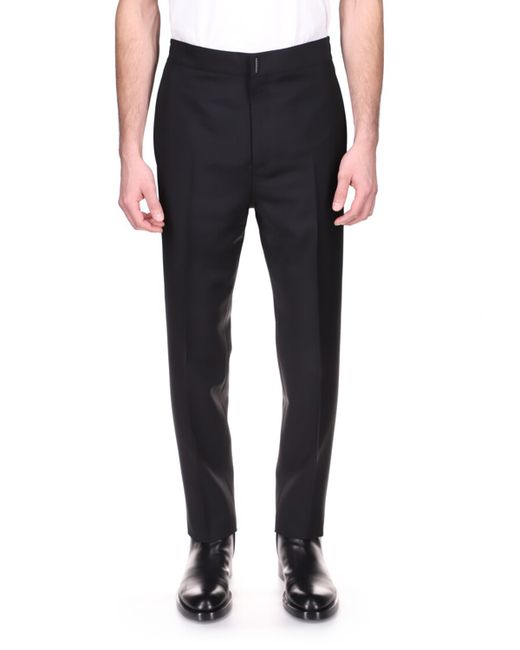Givenchy Solid Tapered Wool Trousers