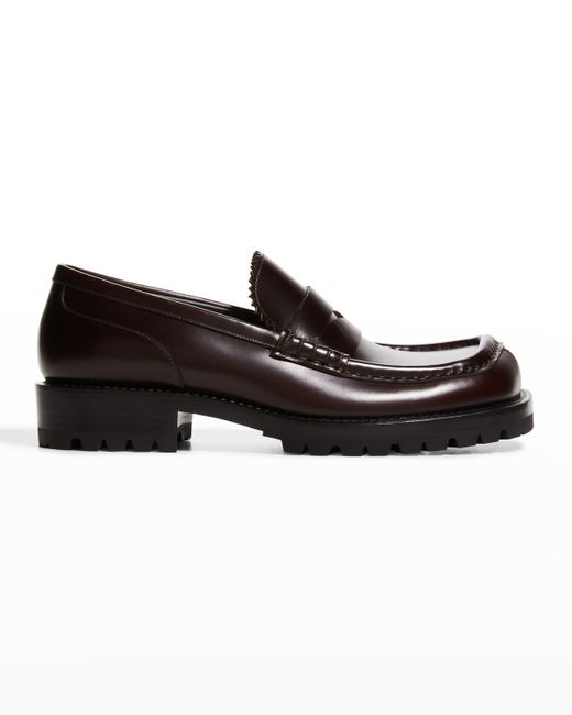 Dries Van Noten Square-Toe Penny Loafers