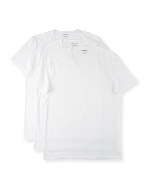 Emporio Armani V-Neck Three-Pack T-Shirts