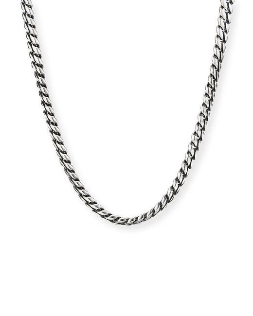 David Yurman 8mm Sterling Curb Chain Necklace