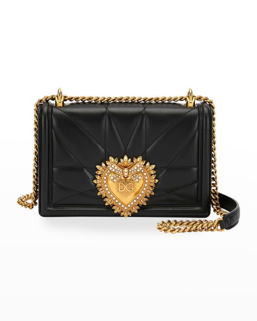 Dolce & Gabbana Devotion Medium Quilted Crossbody Bag