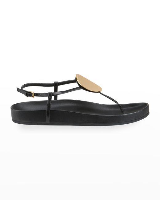 Tory Burch Patos Leather Thong Slingback Sandals