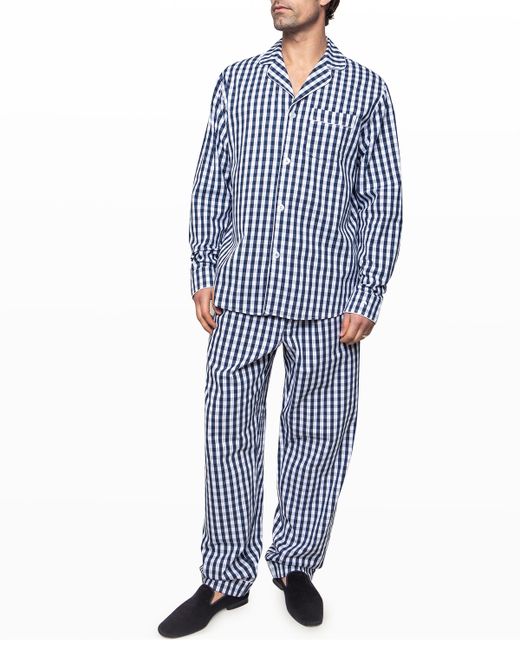 Petite Plume Gingham Flannel Pajama Set