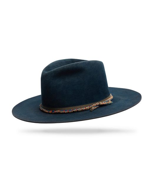 Worth & Worth by Orlando Palacios Hand-Dyed Beaver Felt Fedora Hat