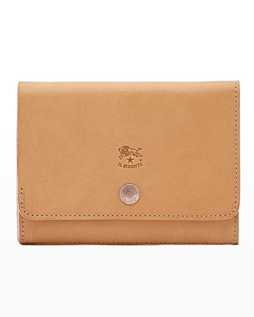 Il Bisonte Leather Snap Wallet