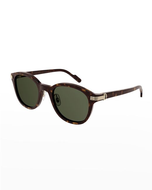 Cartier Round Acetate Sunglasses