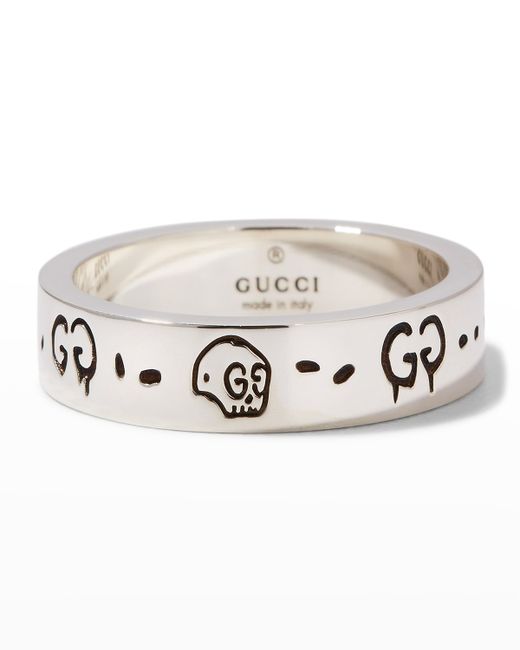 Gucci Ghost 6mm Sterling Ring