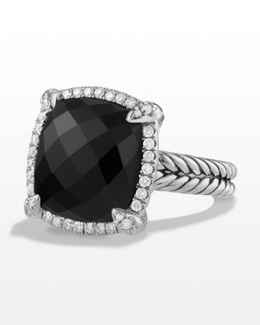 David Yurman 14mm Chatelaine Ring with Diamonds