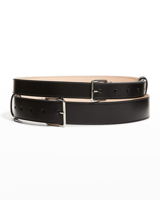 Alexander McQueen Double Long Leather Belt