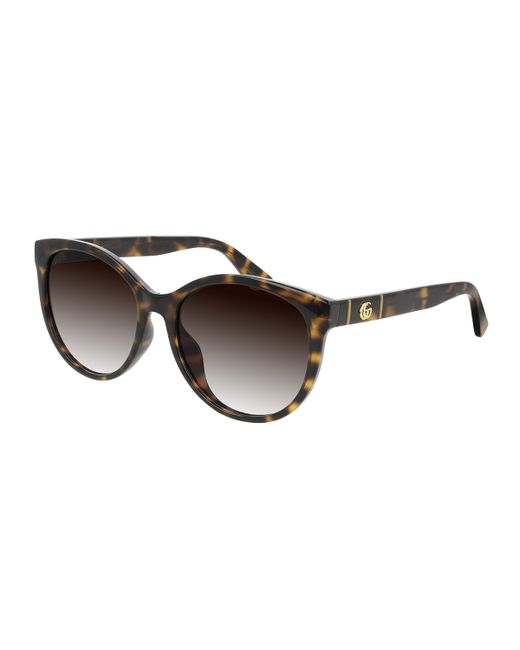 Gucci Cat-Eye GG Injected Sunglasses